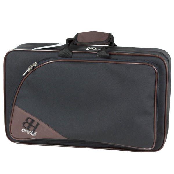 Estuche Dos Clarinetes Sib+Mib Ortola Ref. HB179 Mochila Negro Vivo Marron