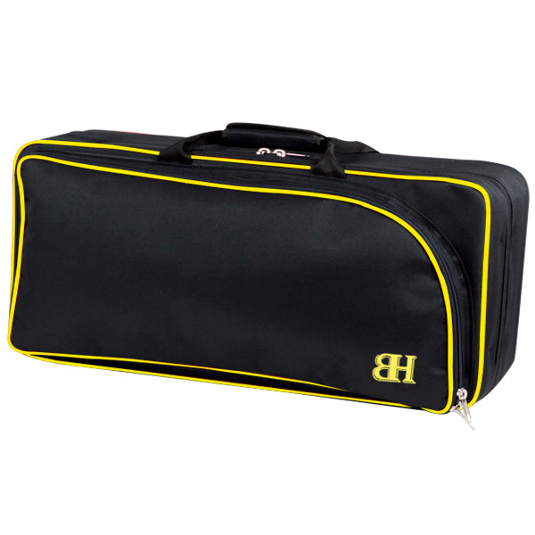 Estuche Saxo Alto HB112 Mochila Ortola Negro Vivo Amarillo
