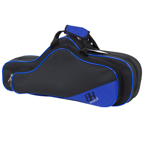 Estuche Saxo Alto HB113 Forma Ortola Negro Vivo Azul