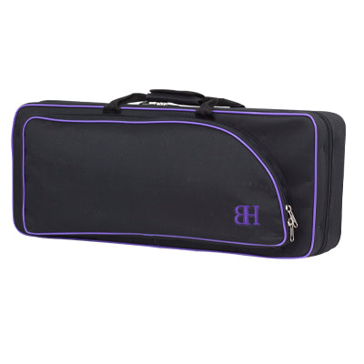 Estuche Saxo Alto + Soprano HB126 Ortola Negro Vivo Morado