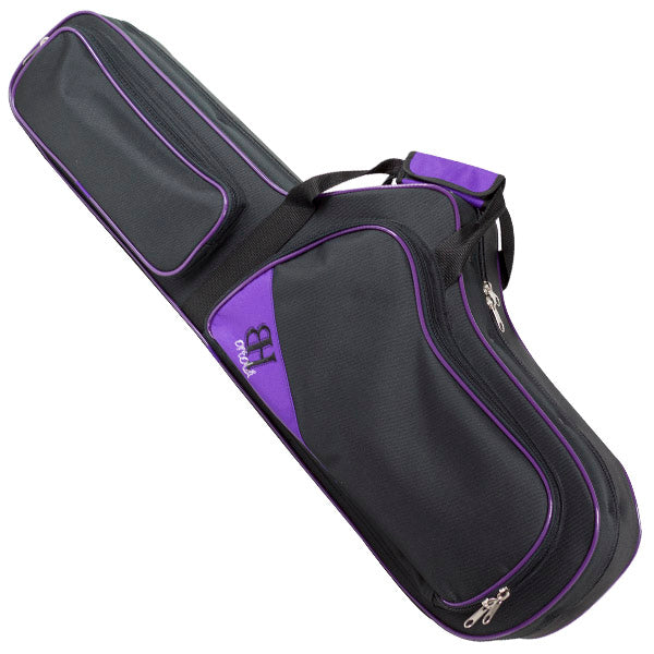 Estuche Saxo Tenor HB125 Forma Ortola Negro Vivo Morado