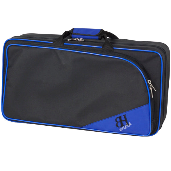 Estuche Trompeta HB102 Mochila Ortola Negro Vivo Azul