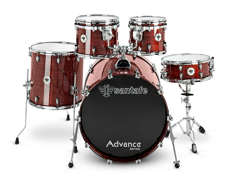 Set Bateria Santafe 20-14-12-10-14" Advance Rojo SN0300