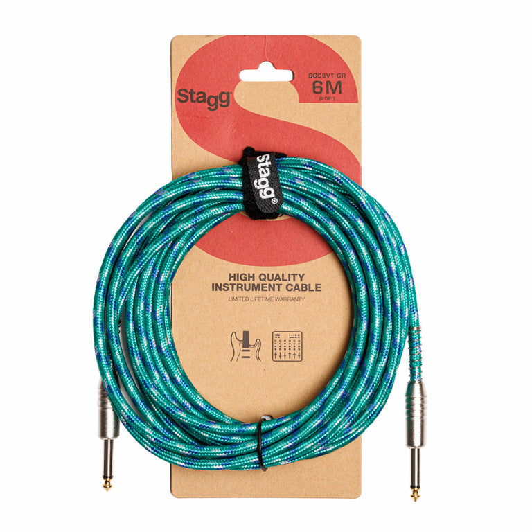 Cable Audio Stagg Jack 6m S-Series SGC6VT GR