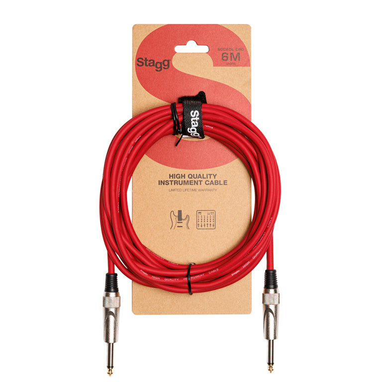 Cable Audio Stagg Jack 6m S-Series SGC6DL CRD