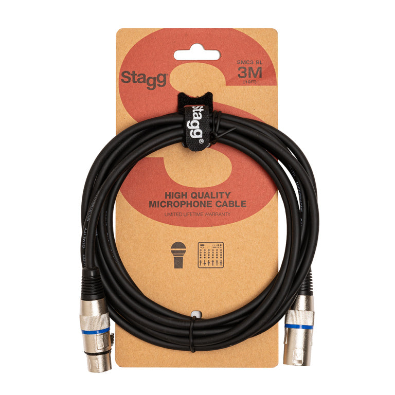 Cable Audio Stagg XLR 3m S-Series SMC3 BL