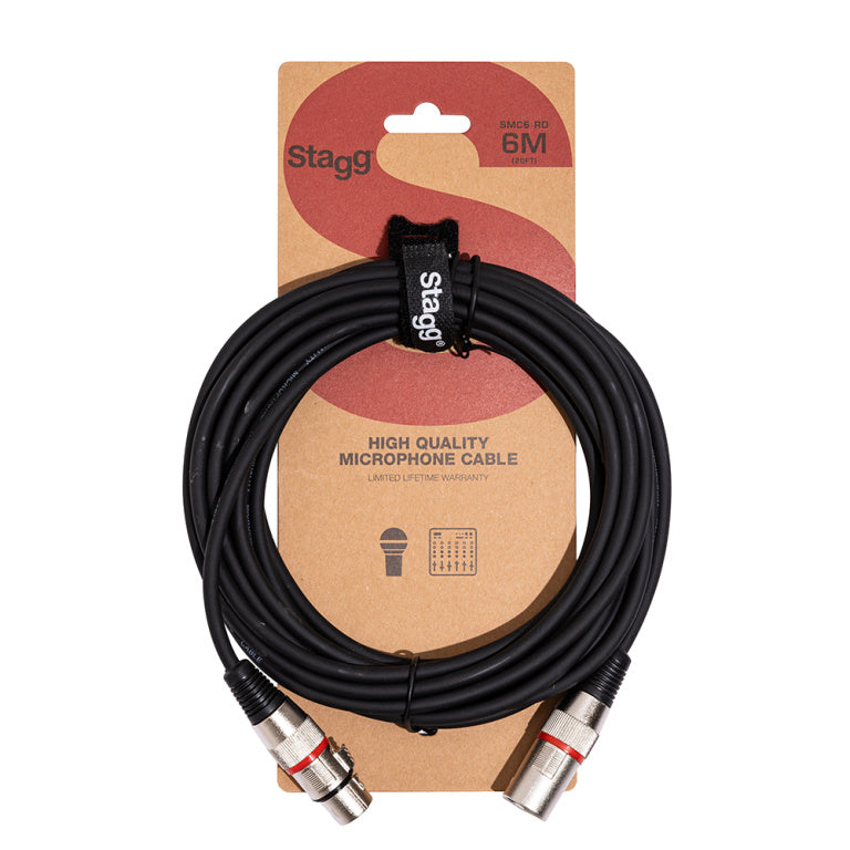 Cable Audio Stagg XLR 6m S-Series SMC6 RD