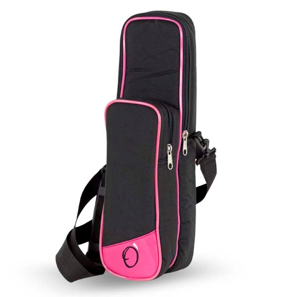 Funda Flauta Travesera Pata de Si + Piccolo Ortola Ref. 203 Negro Vivo Fucsia
