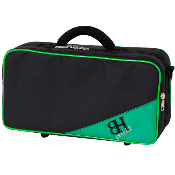 Estuche Clarinete Mib Requinto Ortola Ref. HB198 Mochila Negro Vivo Verde