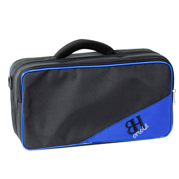 Estuche Clarinete Mib Requinto Ortola Ref. HB198 Mochila Negro Vivo Azul