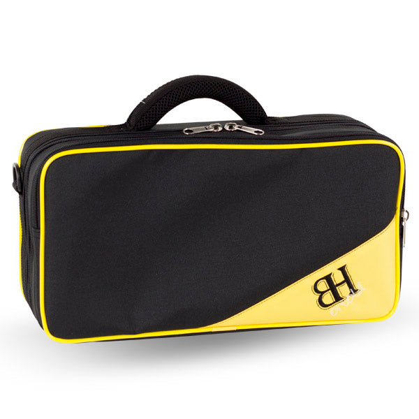 Estuche Clarinete Mib Requinto Ortola Ref. HB198 Mochila Negro Vivo Amarillo