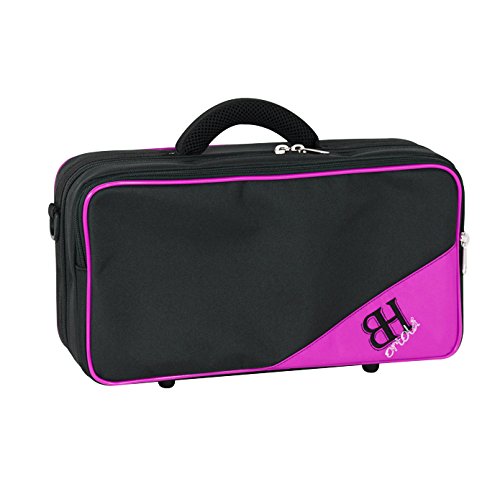 Estuche Clarinete Mib Requinto Ortola Ref. HB198 Mochila Negro Vivo Fucsia