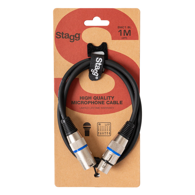 Cable Audio Stagg XLR 1m S-Series SMC1 BL
