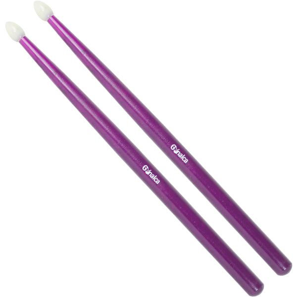 Baqueta Tambor Bola Nylon Duro Par Gonalca Morado Claro Ref. 02081