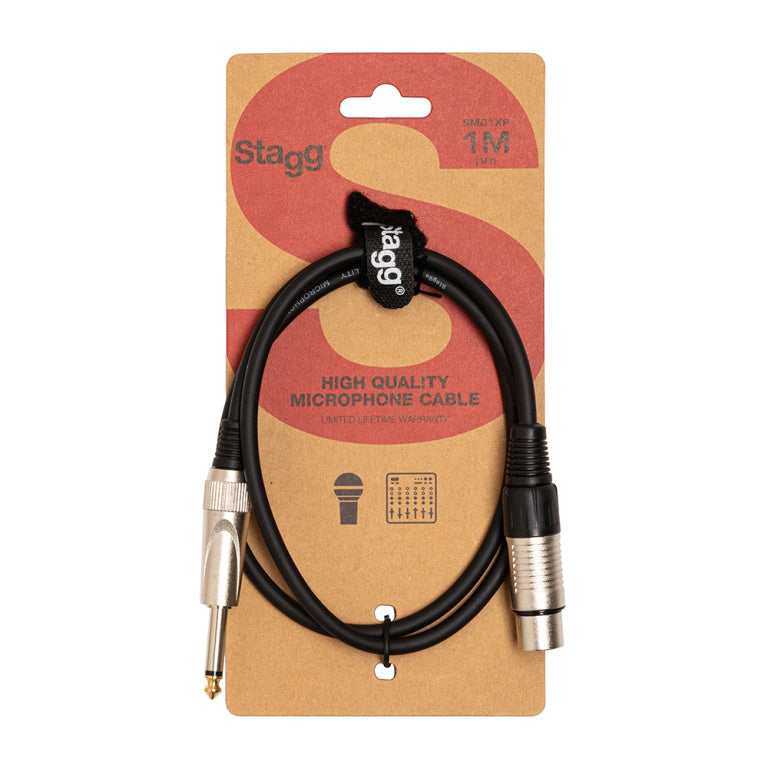 Cable Audio Stagg XLR - Jack 1m S-Series SMC1XP