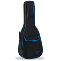 Funda Guitarra Clasica 20mm PE Ortola Ref. 47 Mochila sin Logo Negro Turquesa
