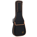 Funda Guitarra Electrica 20mm PE Ortola Ref. 47 Mochila sin Logo Negro Naranja