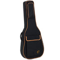 Funda Guitarra Acustica 20mm PE Ortola Ref. 47 Mochila sin Logo Negro Naranja