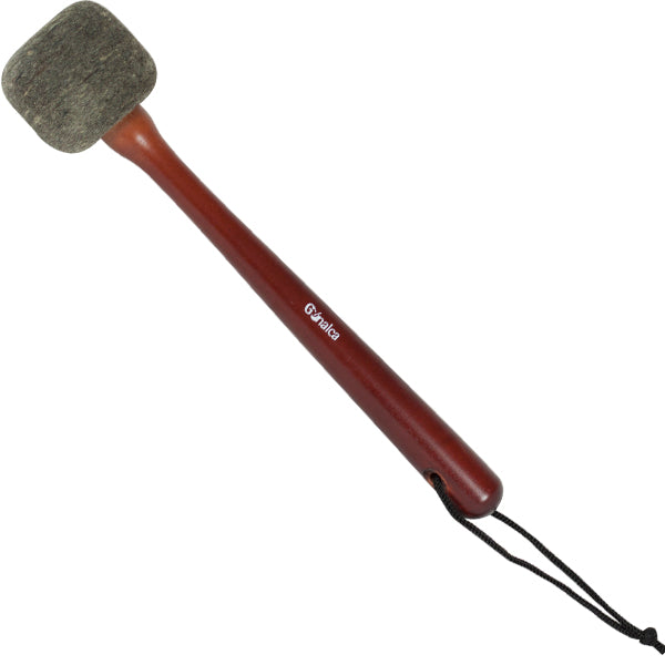 Maza Bombo Timbal Fieltro Mango Correa Gonalca Nogal Oscuro Ref. 02642