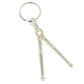 Llavero Baquetas FTL014 Ortola Plata