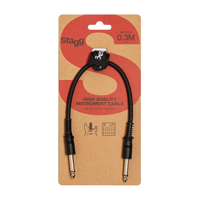 Cable Instrumento Stagg Jack 30cm SPC030