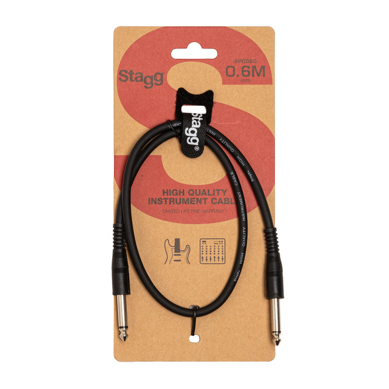 Cable Instrumento Stagg Jack 60cm SPC060