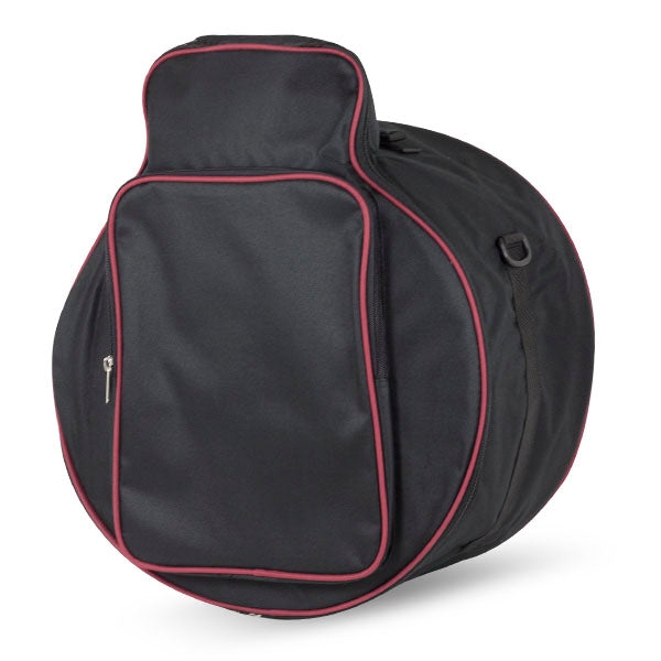 Funda Redoblante 42X25 cms Caja China Plana (Colores) Mochila Ortola Negro Vivo Rojo