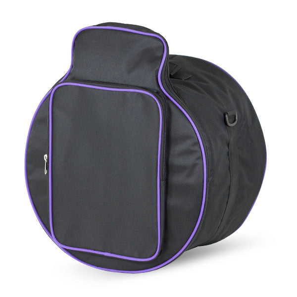 Funda Redoblante 42X25 cms Caja China Plana (Colores) Mochila Ortola Negro Vivo Morado