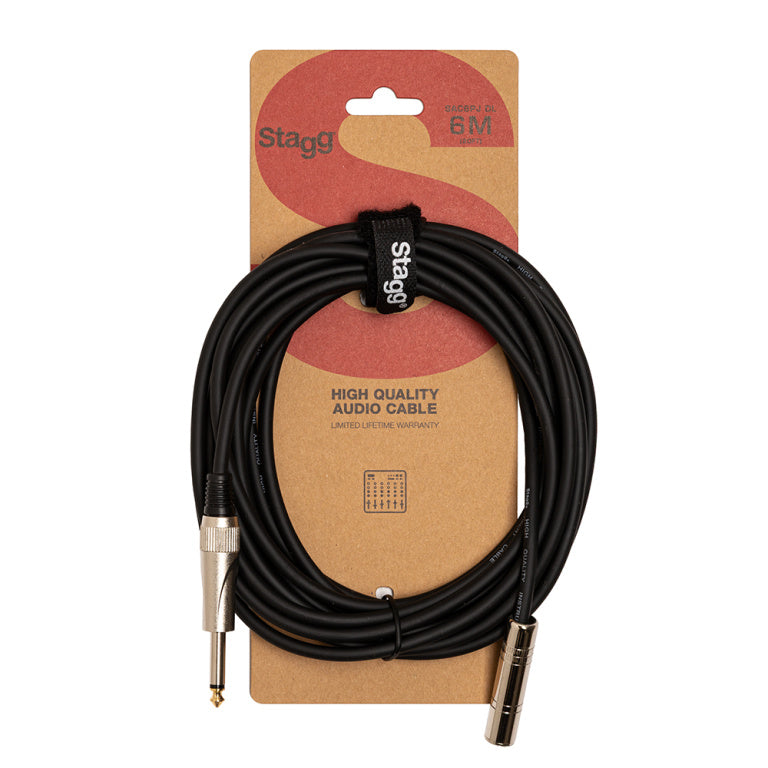 Cable Audio Stagg Jack 6m S-Series SAC6PJ DL