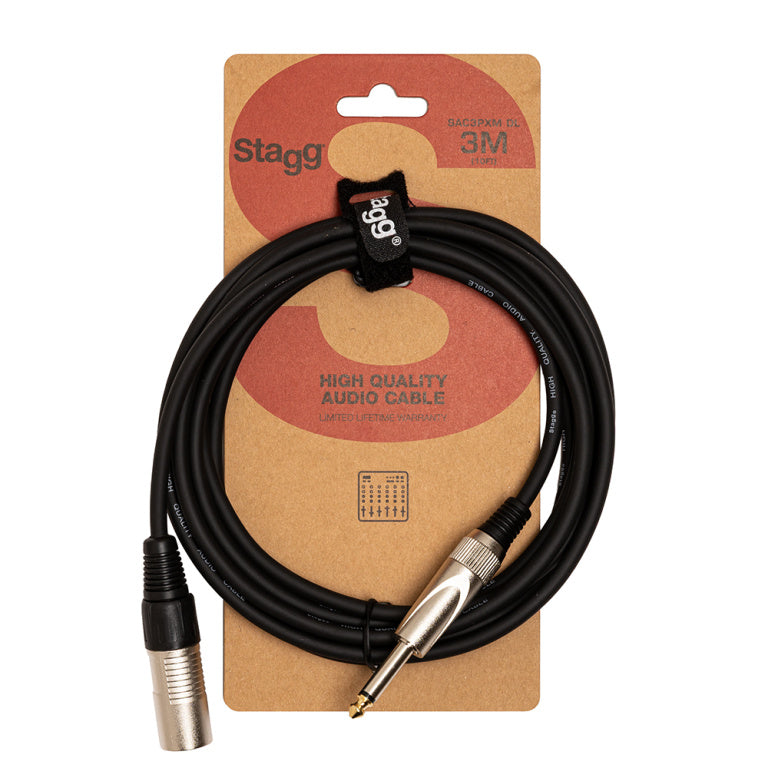 Cable Instrumento Stagg XLR - Jack 3m S-Series SAC3PXM DL