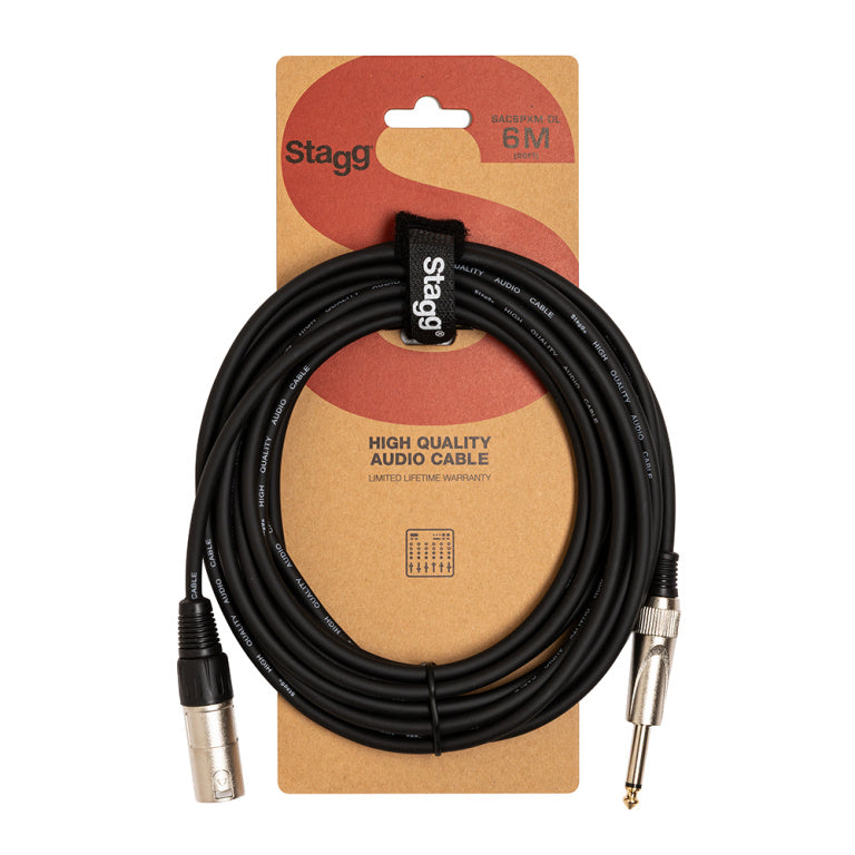 Cable Instrumento Stagg XLR - Jack 6m S-Series SAC6PXM DL