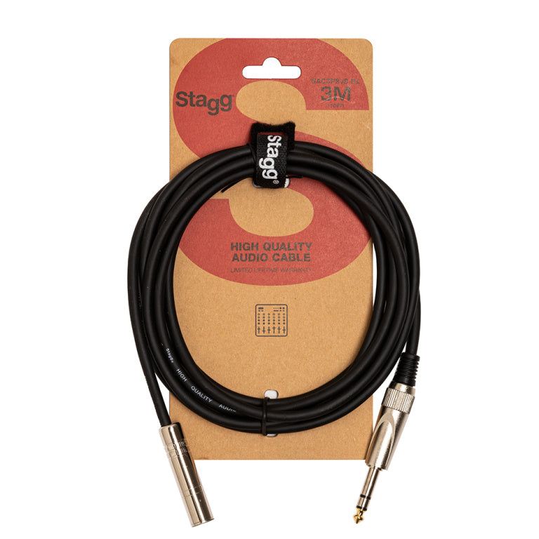Cable Instrumento Stagg Jack 3m S-Series SAC3PSJS DL