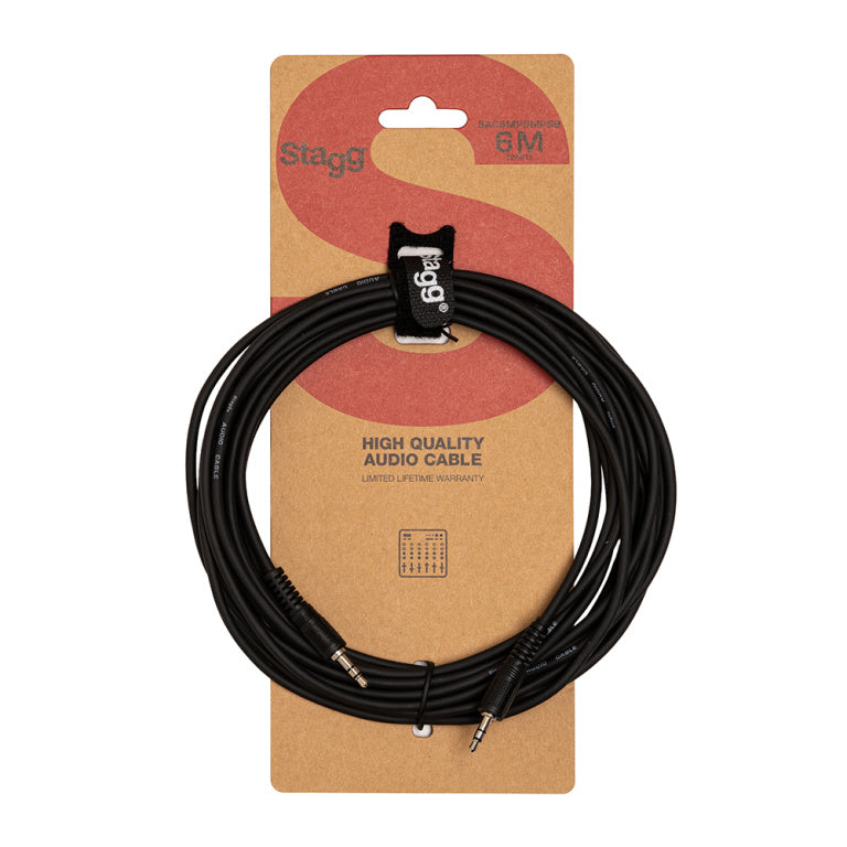 Cable Microfono Stagg Mini Jack 6m S-Series SAC6MPSMPSB