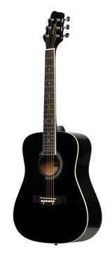Guitarra Acustica 3/4 Zurdos Stagg SA20D Dreadnought Negra