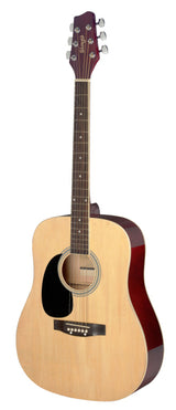 Guitarra Acustica 3/4 Zurdos Stagg SA20D Dreadnought Natural