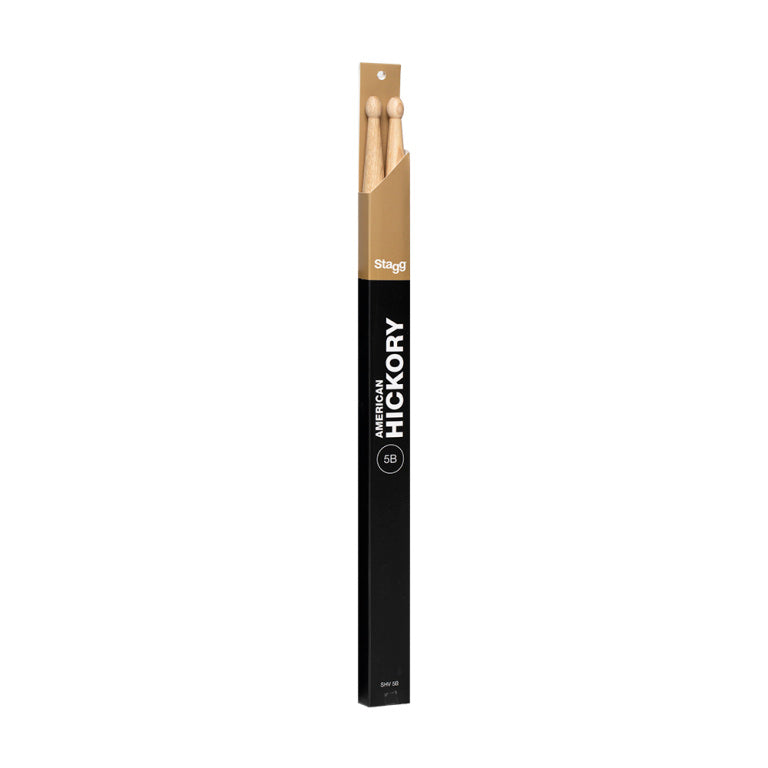 Baquetas Bateria Stagg Hickory 5B Punta Madera SHV5B_02