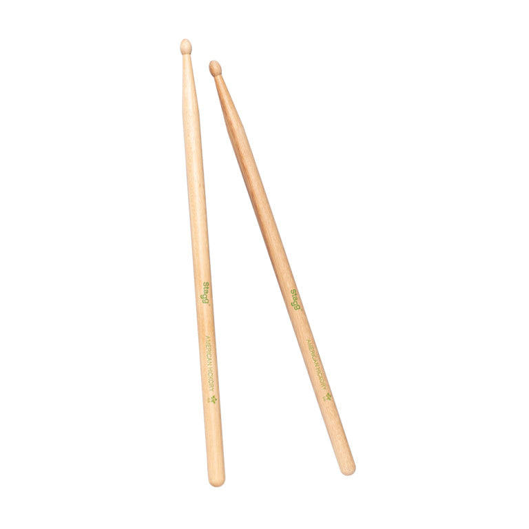 Baquetas Bateria Stagg Hickory 5B Punta Madera SHV5B_05