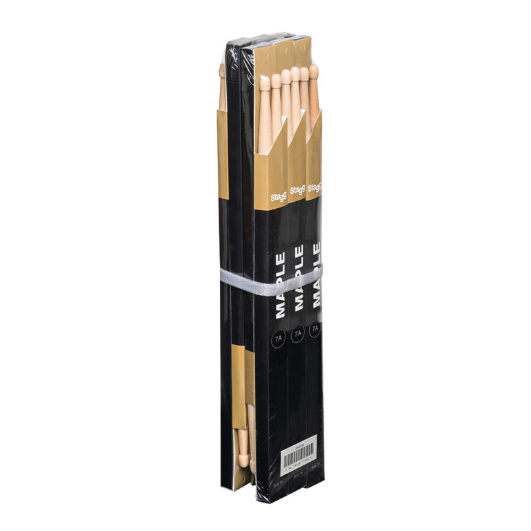 Baquetas Bateria Stagg Hickory 7A Punta Madera SHV7A_06