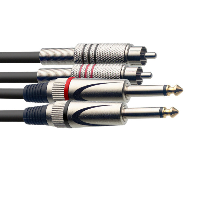 Cable Instrumento Stagg Jack - RCA 1.5m S-Series STC1,5PCM