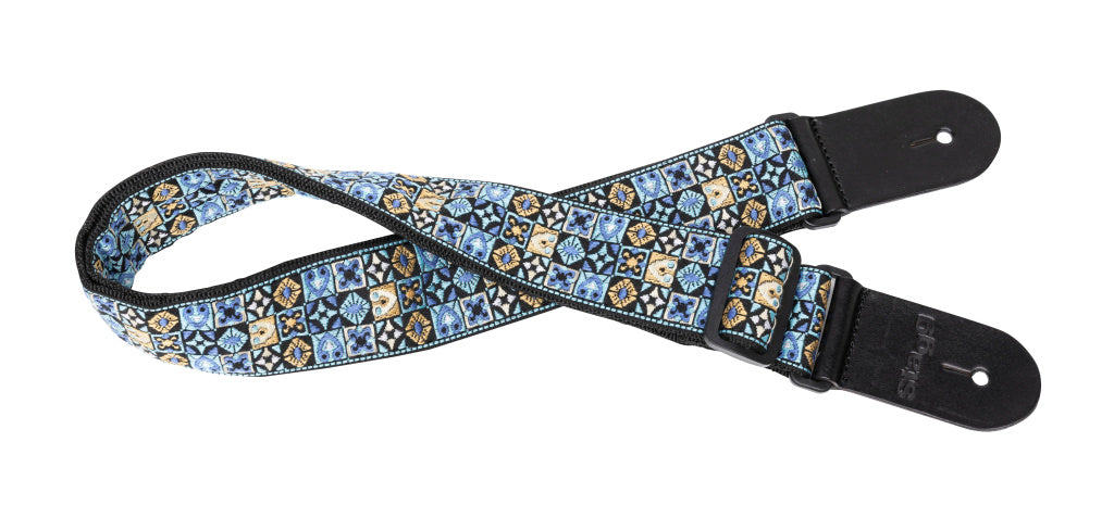 Correa Guitarra Stagg Hootenanny Mix Azul