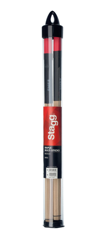 Baquetas Bateria Stagg Multi-Rod Arce Medium SMS2_01