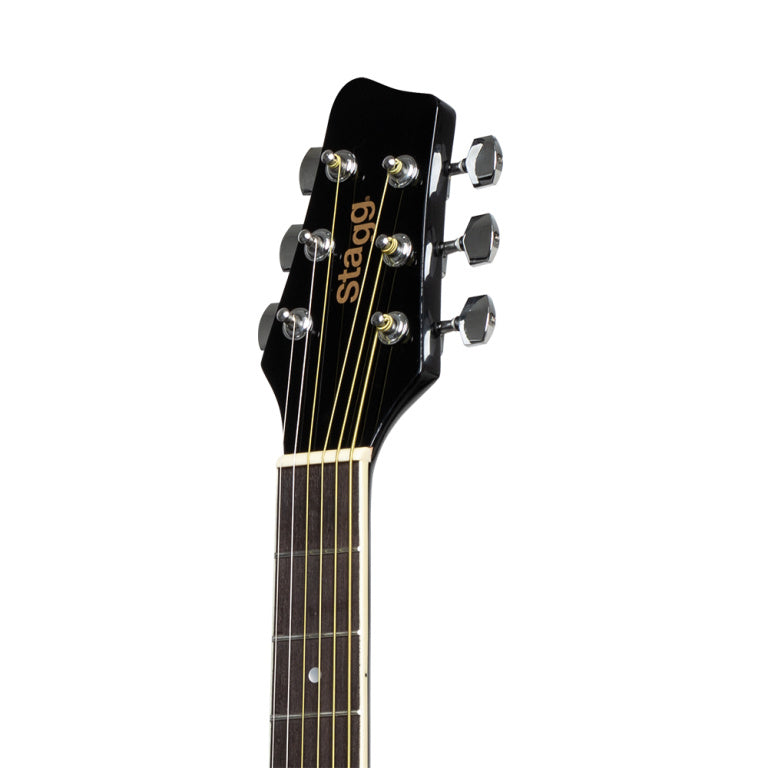 Guitarra Acustica Zurdos Stagg SA20D Dreadnought Negra_05