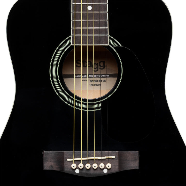 Guitarra Acustica 3/4 Stagg SA20D Dreadnought Negra_04