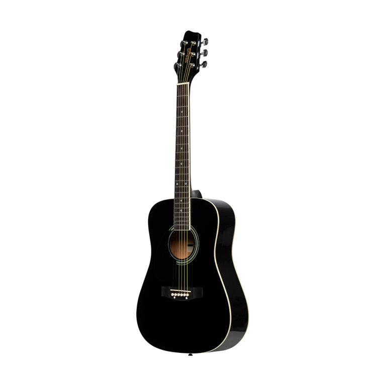 Guitarra Acustica 3/4 Zurdos Stagg SA20D Dreadnought Negra_02