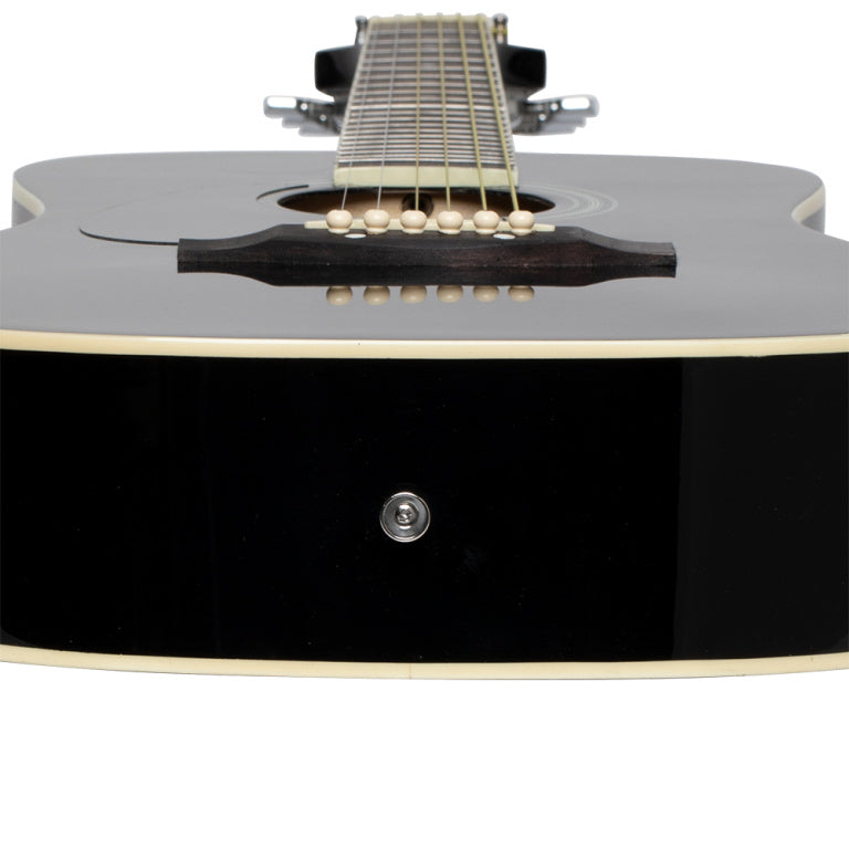 Guitarra Acustica 3/4 Zurdos Stagg SA20D Dreadnought Negra_07