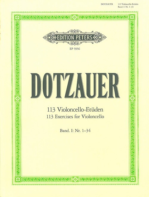 113 Violoncello Etuden Vol.I (N 134). Dotzauer, J.J.F