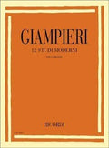 12 Studi Moderni per Clarinetto. Giampieri, A.