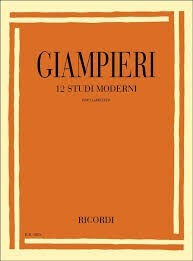 12 Studi Moderni per Clarinetto. Giampieri, A.