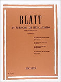 24 Esercizi di Meccanismo per Clarinetto. Blatt, F. T.