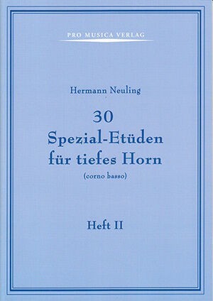 30 Special Etudes for Low Horn Vol II. Neuling, H.